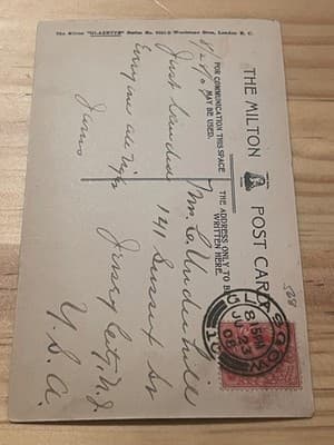 Argyle Street Looking East Glasgow Vintage Tartan Border Postcard Used - Thumbnail 2