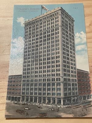 Consumers Company Building Chicago Postcard Unposted Vintage City Scene 743 - Image 1