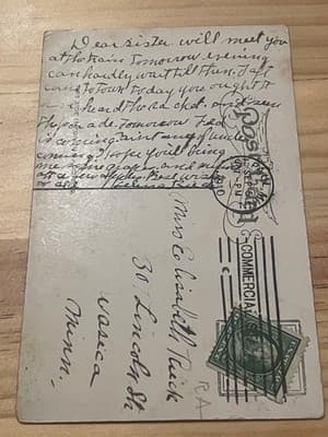 Stronge & Warner Co Postcard St Paul Minn Millinery Building Postmarked Vintage - Thumbnail 2