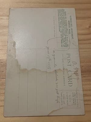 Bunker Hill Monument Postcard Charlestown Mass Vintage Obelisk Scenic Unposted - Thumbnail 2