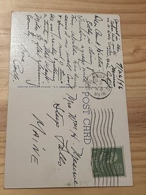 Geo B Wright Memorial Hospital Postcard Fergus Falls MN Curt Teich 1939 Linen - Thumbnail 2