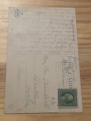 St Marys Hospital Rochester Minn Postcard Mailed With 1c Stamp Handwritten Back - Thumbnail 2