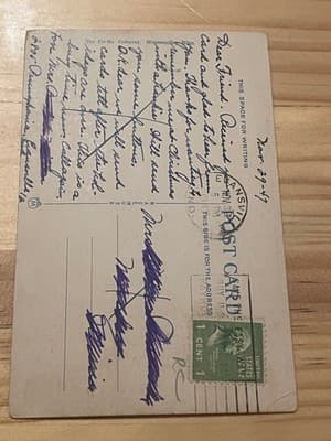 Kahler and Clinic Postcard Rochester MN Vintage 1940s Linen View Postally Used - Thumbnail 2