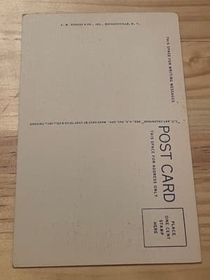 B F Brown School Fitchburg Massachusetts Postcard Curt Teich Linen Era Unposted - Thumbnail 2
