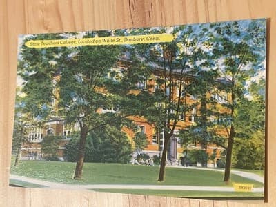 State Teachers College Danbury CT Postcard Unposted Color Illustration SK4157 - Image 1