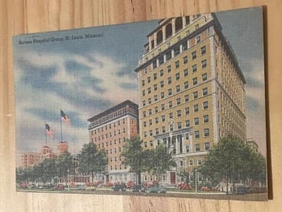 Barnes Hospital Group Postcard St Louis Missouri Gibson Merchandise Co Unposted - Image 1