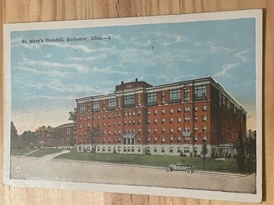 St Marys Hospital Rochester Minn Postcard Vintage Postally Used Stamped 24584 - Image 1