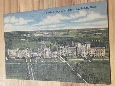 Curteich C T Art-Colortone Postcard College of St Scholastica Duluth MN Unposted - Image 1