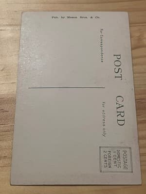 Mason Bros Postcard Copley Sq Copley Plaza Public Library Boston Unposted Color - Thumbnail 2