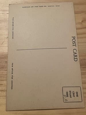 High School Attleboro Massachusetts Postcard Unused American Art Post Card Co - Thumbnail 2