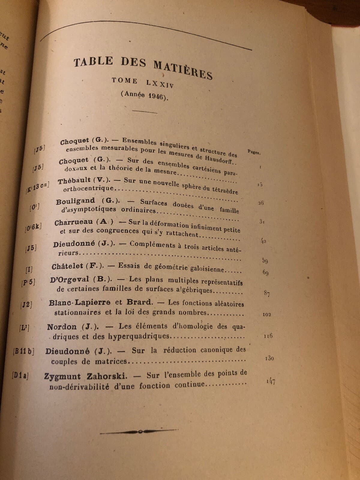 bulletin societe mathematique france 1946 & 1947 Bound Together - Thumbnail 5