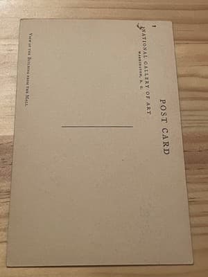 National Gallery Of Art Postcard Washington DC Unposted Vintage Building View - Thumbnail 2
