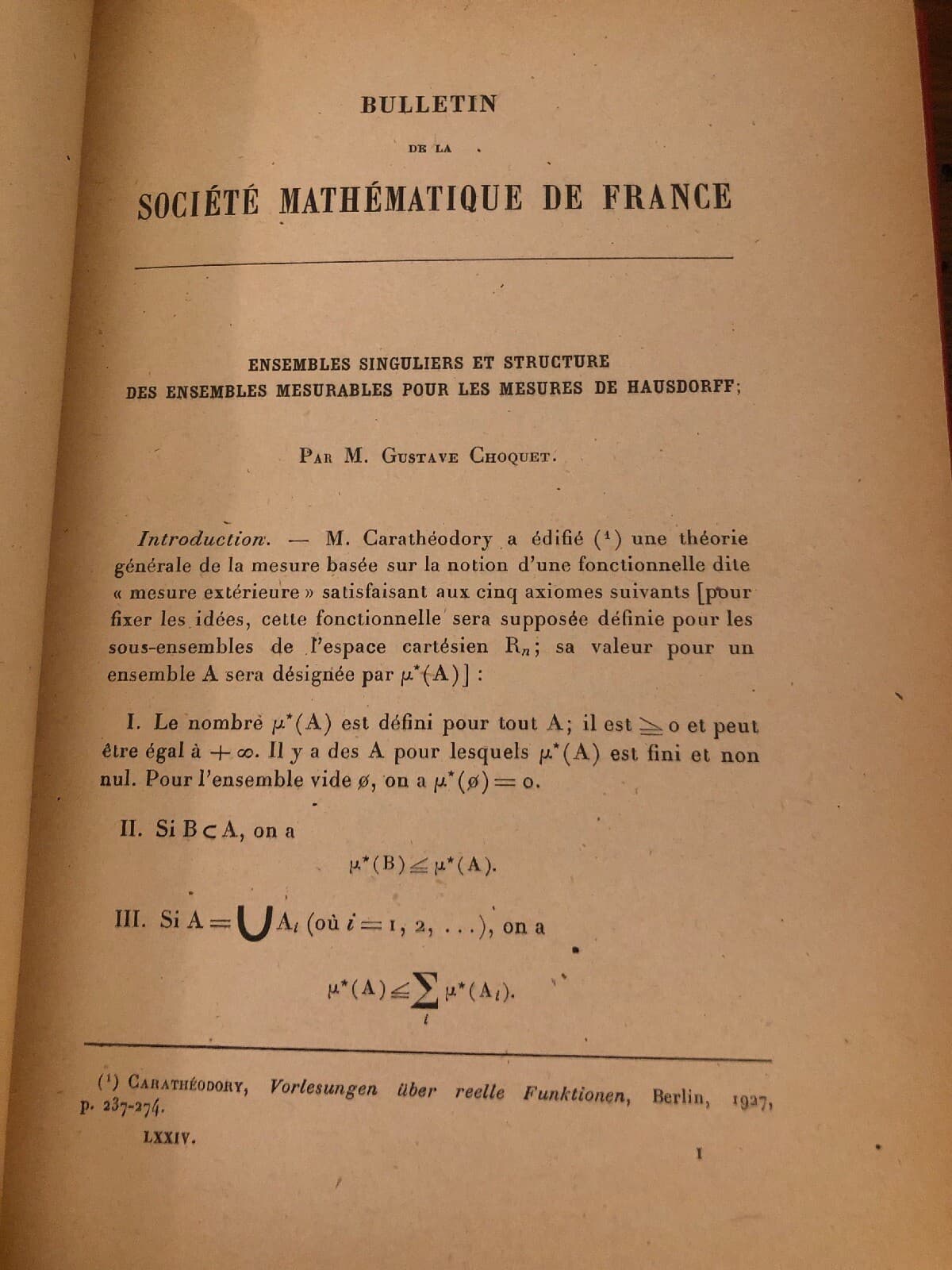 bulletin societe mathematique france 1946 & 1947 Bound Together - Thumbnail 4
