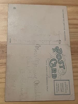 Vintage Michigan Building State Fair Detroit Mich Postcard Unposted Handwritten - Thumbnail 2