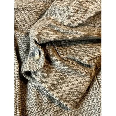 Pendleton Women Gray Herringbone Wool Blend Button Front Jacket Size Medium - Thumbnail 3