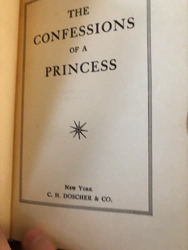 Confessions of a Princess 1908 hardcover 1st edition - Thumbnail 3