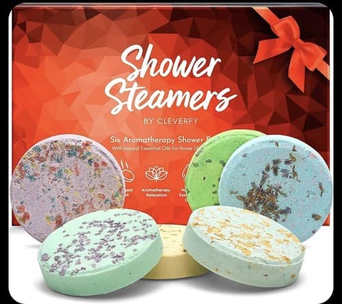 Cleverfy Shower Steamers Aromatherapy - Variety Pack of 6 Shower Bombs with Esse - Image 1