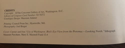 RARE Corcoran Museum Catalogue Washington On The Potomac February - April 1982 - Thumbnail 5