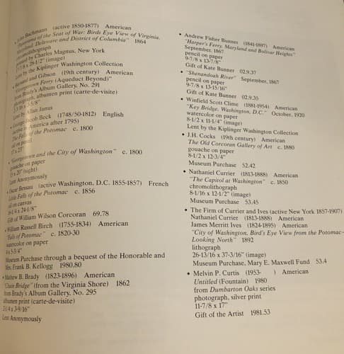 RARE Corcoran Museum Catalogue Washington On The Potomac February - April 1982 - Thumbnail 3