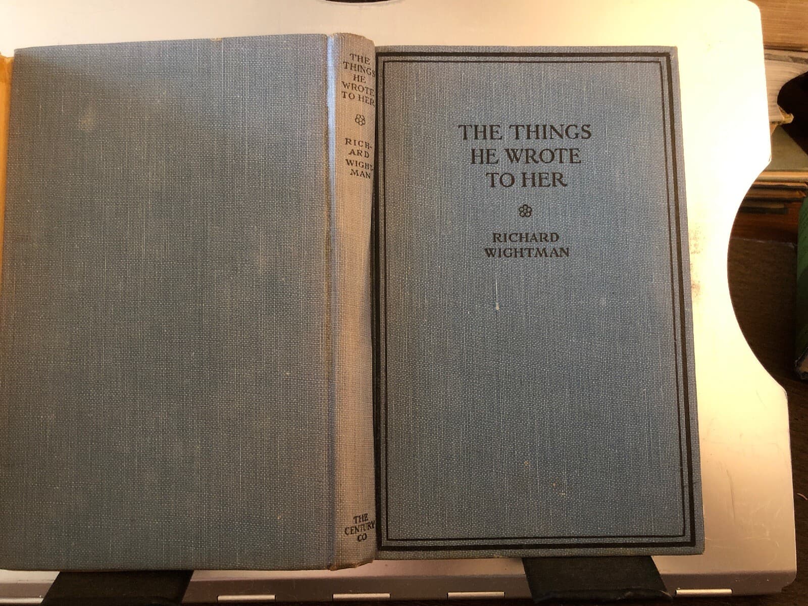 The Things He Wrote To Her 1914 1st Edition Hardcover Richard Wrightman - Thumbnail 3