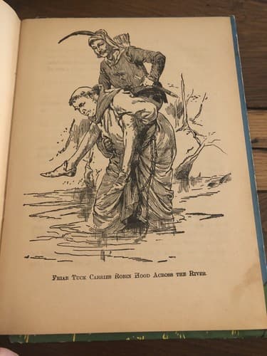 1937 Robin Hood and his Merry Men Childrens Book By McLoughlin Bros - G.A. Davis - Thumbnail 6