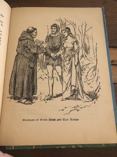 1937 Robin Hood and his Merry Men Childrens Book By McLoughlin Bros - G.A. Davis - Thumbnail 7