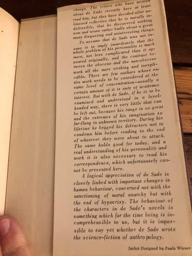 Selected writings De Sade Translation Leonard De Saint-yves / Castle Books 1954 - Thumbnail 4