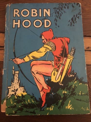 1937 Robin Hood and his Merry Men Childrens Book By McLoughlin Bros - G.A. Davis - Image 1