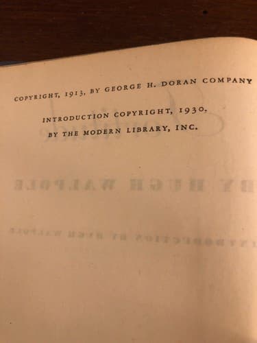 Fortitude Hugh Walpole 1930 Modern Library Edition - Thumbnail 5