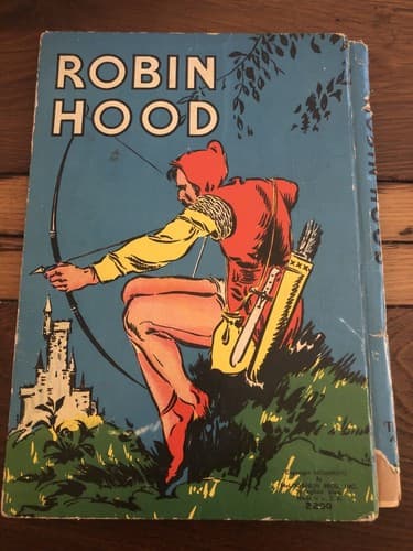 1937 Robin Hood and his Merry Men Childrens Book By McLoughlin Bros - G.A. Davis - Thumbnail 2