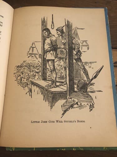 1937 Robin Hood and his Merry Men Childrens Book By McLoughlin Bros - G.A. Davis - Thumbnail 8
