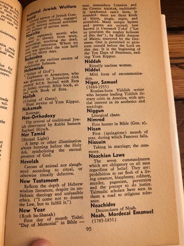 Concise Dictionary of Judaism By Dagobert D Runes 1966 Hardcover - Thumbnail 6