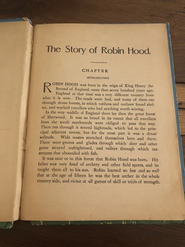 1937 Robin Hood and his Merry Men Childrens Book By McLoughlin Bros - G.A. Davis - Thumbnail 4