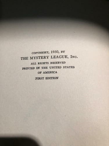 THE HOUSE OF SUDDEN SLEEP by JOHN HAWK Mystery League 1930 1st - Thumbnail 4
