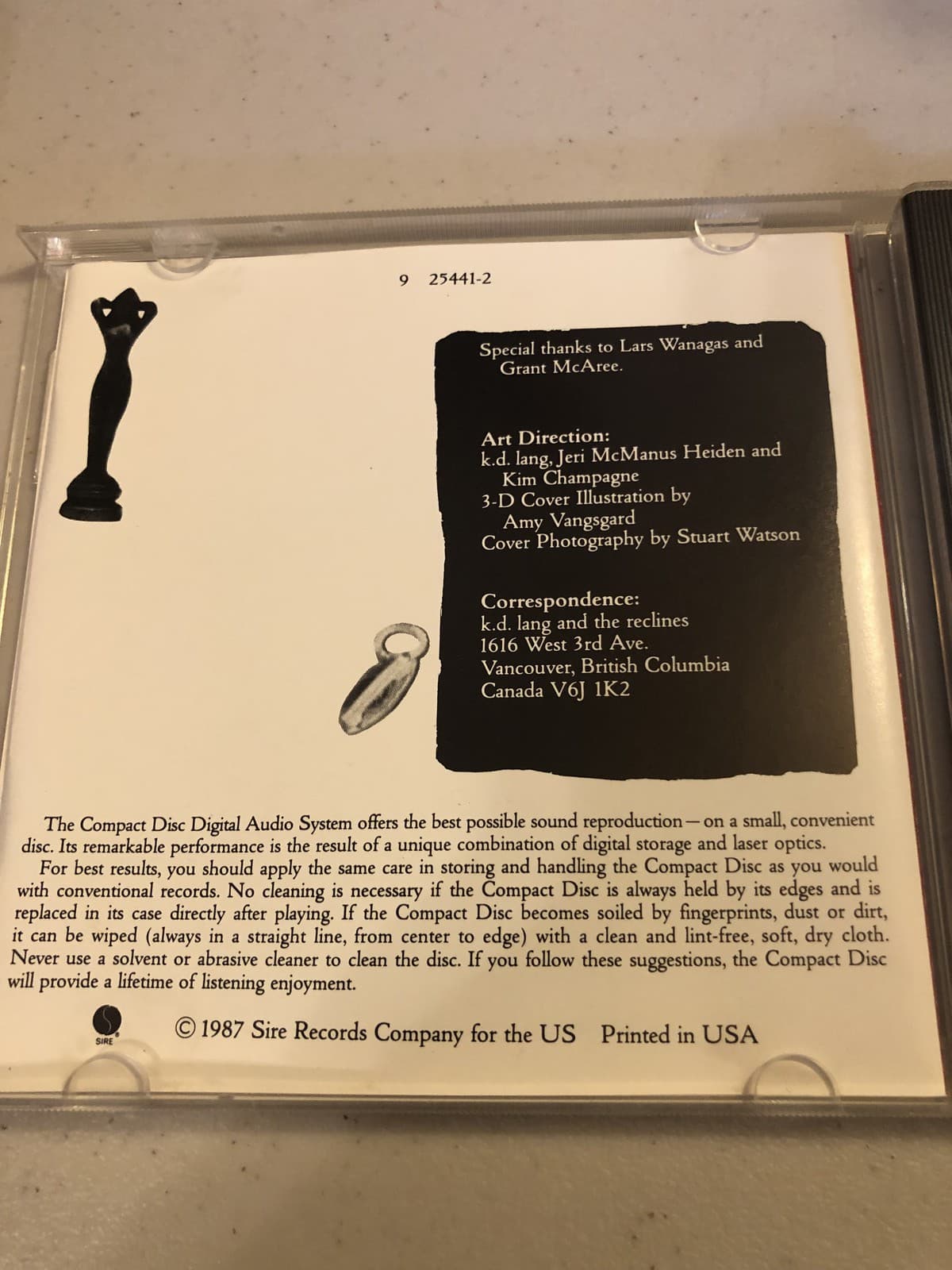 K.D. Lang & The Reclines Angel With A Lariat cd - Thumbnail 4