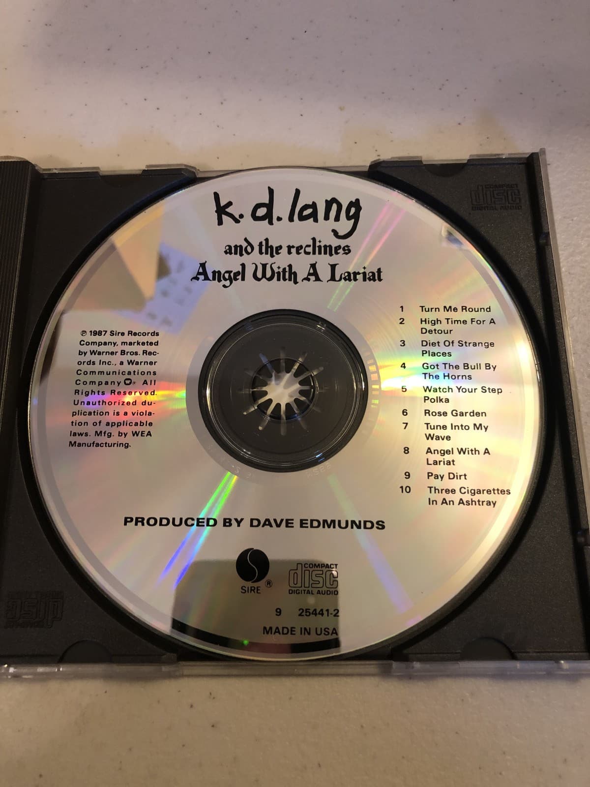 K.D. Lang & The Reclines Angel With A Lariat cd - Thumbnail 3