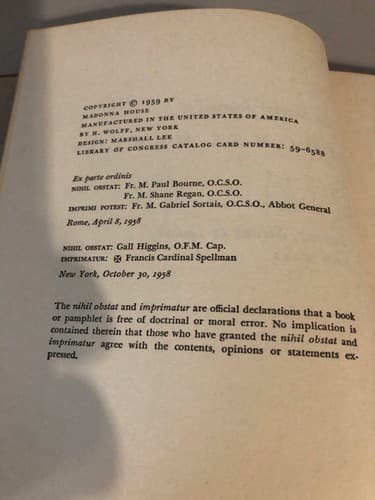 The Secular Journal of Thomas Merton 1959 1st edition hardcover, NO jacket - Thumbnail 3