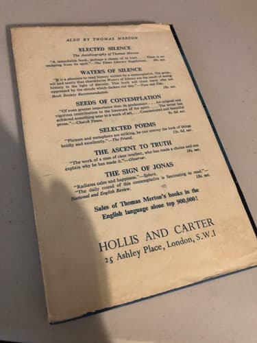 Bread in the Wilderness Merton 1st British edition 1954 - Thumbnail 2