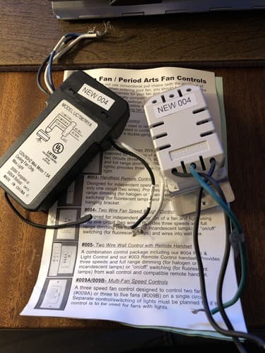 Universal Ceiling Fan Wall Control 3 Speed Wall Mounted Fan Control UC-9050T - Thumbnail 5