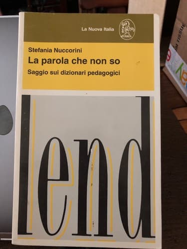 La parola che non so: Saggio sui dizionari pedagogici (Italian Edition) - Image 1