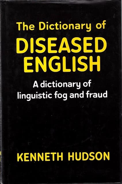 Dictionary of Diseased English 1st edition - Image 1