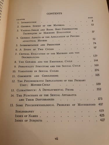 Therese Benedek PSYCHOSEXUAL FUNCTION IN WOMEN 1st ed 1952 VG condition - Thumbnail 5