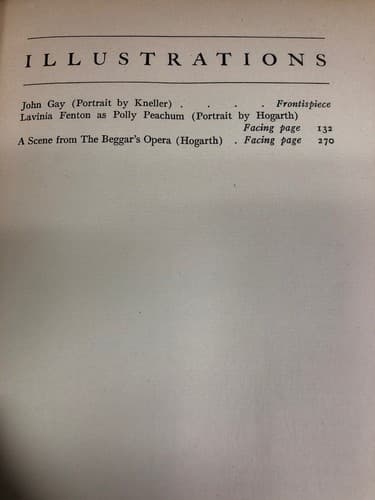 Gay's Beggar's opera;: Its content history & influence 1923 1st Edition HC - Thumbnail 6