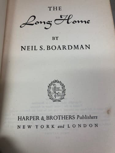 The Long Home 1948 1st Edition Hardcover - Thumbnail 2