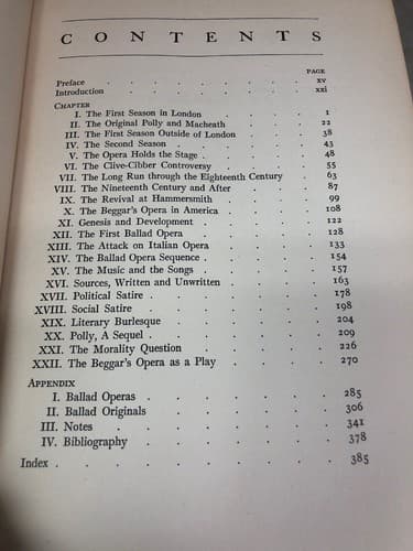 Gay's Beggar's opera;: Its content history & influence 1923 1st Edition HC - Thumbnail 5