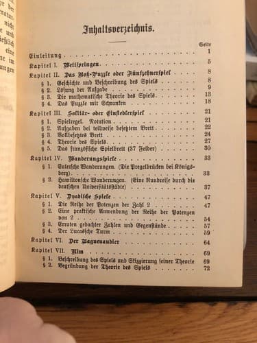 Aus Natur und Geisteswelt - MATHEMATISCHE SPIELE - Dr. W. Ahrens (1907) - Thumbnail 8