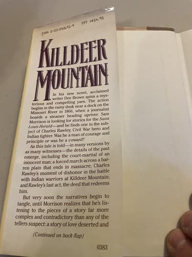 Killdeer Mountain by Dee Alexander Brown, 1st edition hardcover - Thumbnail 4