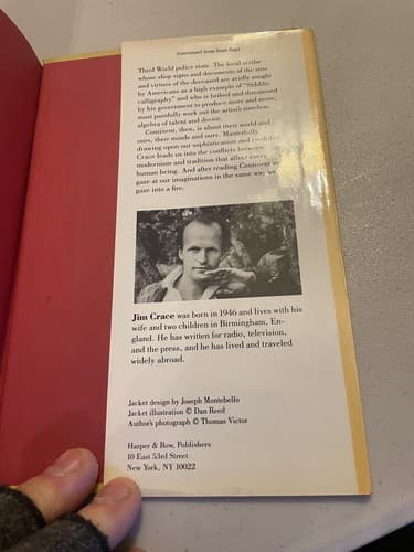 Continent By Jim Crace 1986 1st edition hardcover - Thumbnail 4