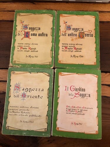 Saggezza di Roma Greece Massime sentenze aforismi proverbi Amedeo Rotondi 1960s - Image 1