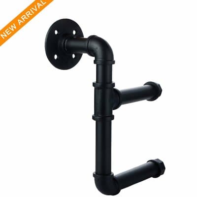 Industrial Toilet Paper Holders Industrial Iron Pipe Shelf/ Toilet Tissue Rol... - Image 1